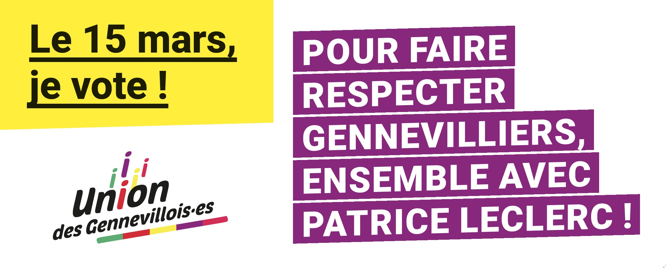 Ce dimanche, votre vote décidera l’avenir de Gennevilliers